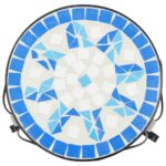 Supports pour plantes 3 pcs bleu et blanc céramique – Image 3