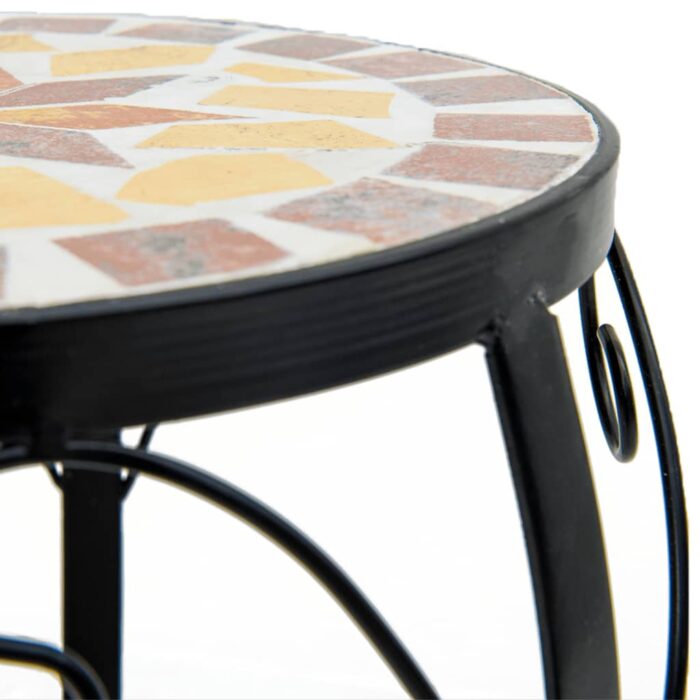 Supports pour plantes 3 pcs terre cuite et blanc céramique – Image 5