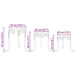 Supports pour plantes 3 pcs terre cuite et blanc céramique – Image 7