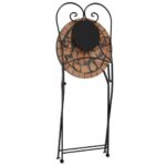 Chaises de bistrot pliables lot de 2 terre cuite céramique – Image 6