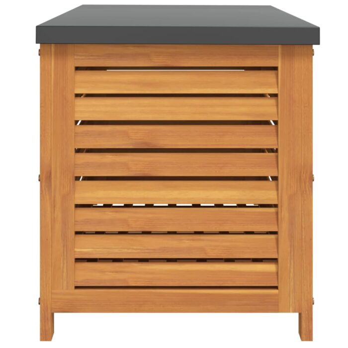 Boîte de rangement de jardin 90x48x55 cm bois d'eucalyptus – Image 3