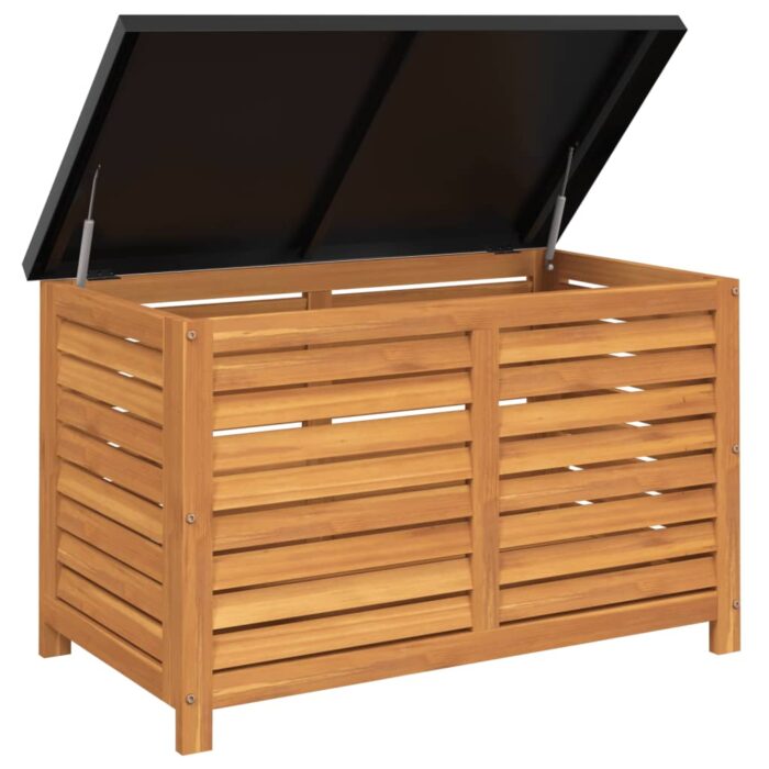 Boîte de rangement de jardin 90x48x55 cm bois d'eucalyptus – Image 5