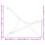 Chaise pliable plage motif de feuilles bois d'eucalyptus/tissu – Image 10