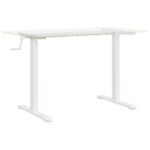 Cadre de bureau debout blanc (94-135)x60x(70-114) cm acier – Image 2