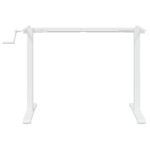 Cadre de bureau debout blanc (94-135)x60x(70-114) cm acier – Image 3