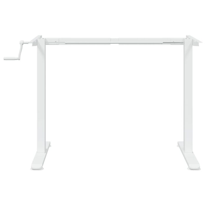 Cadre de bureau debout blanc (94-135)x60x(70-114) cm acier – Image 3
