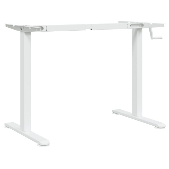 Cadre de bureau debout blanc (94-135)x60x(70-114) cm acier – Image 5