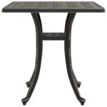 Table de jardin bronze 53x53x53 cm aluminium coulé – Image 4