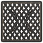 Table de jardin bronze 53x53x53 cm aluminium coulé – Image 6