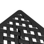 Table de jardin noir 53x53x53 cm aluminium coulé – Image 7