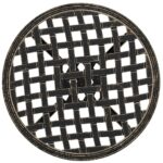 Table de jardin bronze Ø48x53 cm aluminium coulé – Image 6