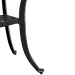 Table de jardin bronze Ø48x53 cm aluminium coulé – Image 8