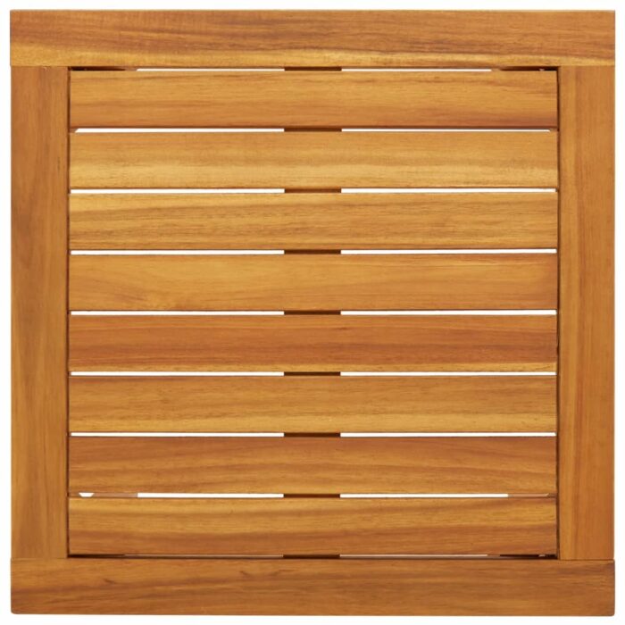 Ensemble de bistro 3 pcs noir résine tressée et bois d'acacia – Image 4