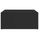 Tables basses gigognes 2 pcs noir bois d'ingénierie et métal – Image 4