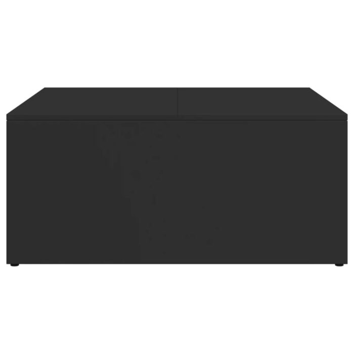 Tables basses gigognes 2 pcs noir bois d'ingénierie et métal – Image 4