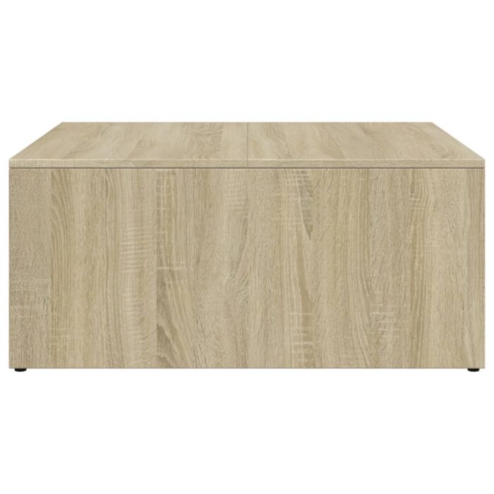 Tables basses gigognes 2 pcs chêne sonoma bois ingénierie métal – Image 4