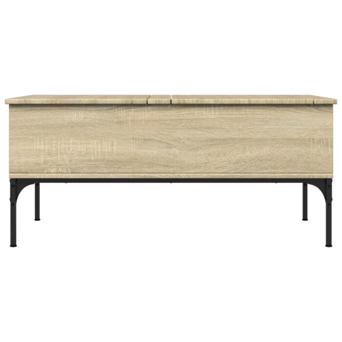 VXL8721012479517_g_en_hd_3.jpg Table basse chêne sonoma 100x50x45cm bois d'ingénierie et métal – Image 3