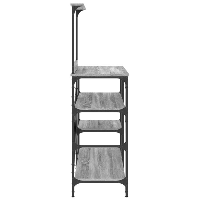 Support de boulanger sonoma gris 90x40x132 cm – Image 3