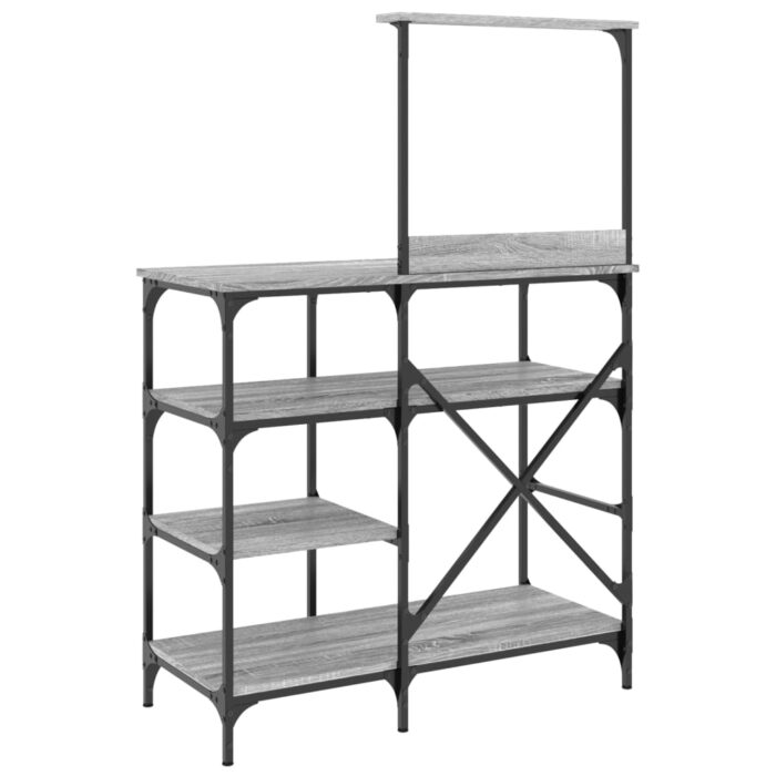 Support de boulanger sonoma gris 90x40x132 cm – Image 4