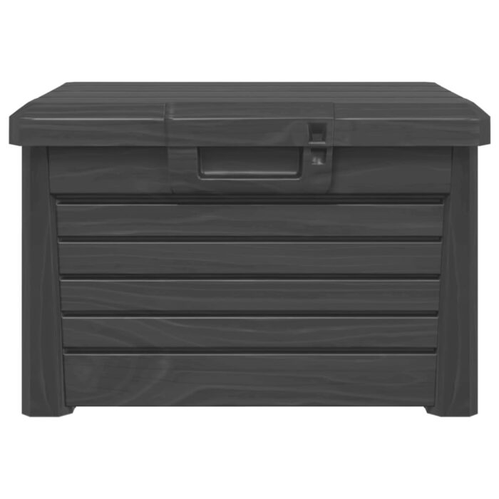 Boîte à coussins d'extérieur anthracite polypropylène – Image 3