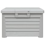 Boîte à coussins d'extérieur gris 73x50,5x46,5 cm polypropylène – Image 3