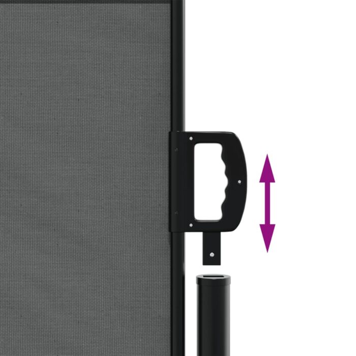 Auvent latéral rétractable anthracite 117x300 cm – Image 4