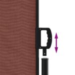 Auvent latéral rétractable marron 140x300 cm – Image 4