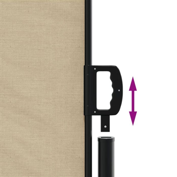 Auvent latéral rétractable beige 140x300 cm – Image 4