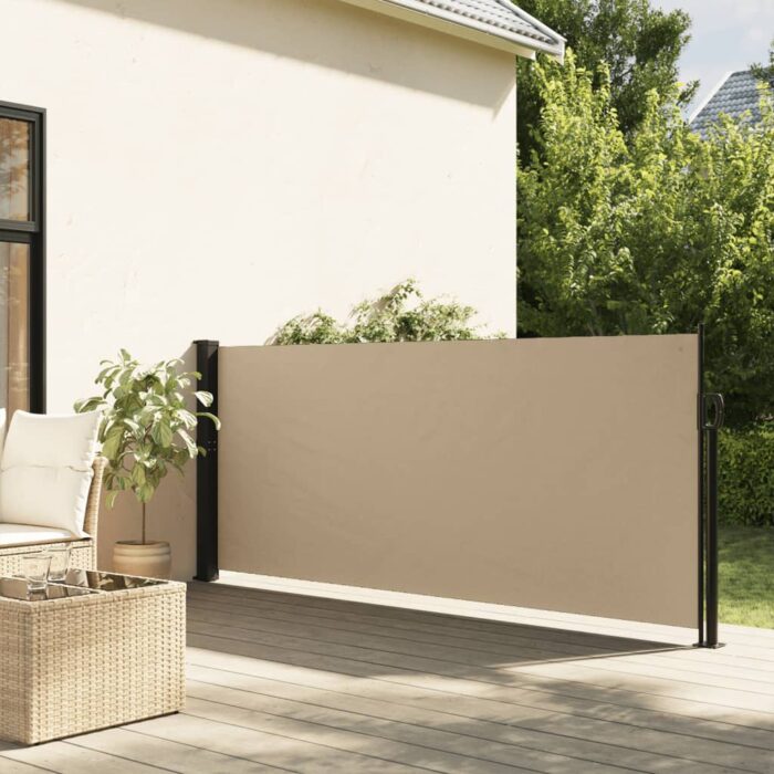 Auvent latéral rétractable beige 140x300 cm – Image 1