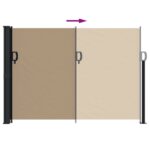 Auvent latéral rétractable taupe 140x300 cm – Image 3
