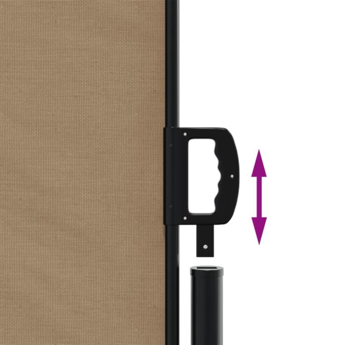 Auvent latéral rétractable taupe 140x300 cm – Image 4