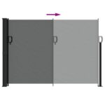Auvent latéral rétractable anthracite 140x300 cm – Image 3