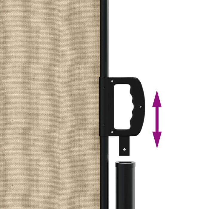 Auvent latéral rétractable beige 160x300 cm – Image 4