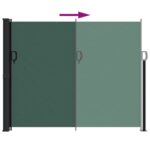 Auvent latéral rétractable vert foncé 160x300 cm – Image 3