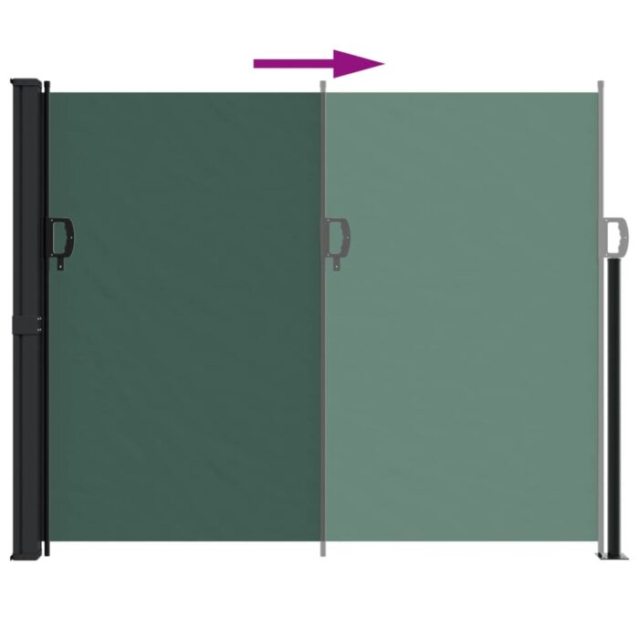 Auvent latéral rétractable vert foncé 160x300 cm – Image 3