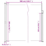 Auvent latéral rétractable vert foncé 200x300 cm – Image 8
