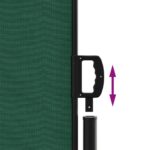 Auvent latéral rétractable vert foncé 120x500 cm – Image 4