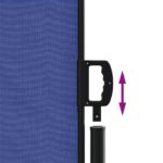 Auvent latéral rétractable bleu 140x500 cm – Image 4