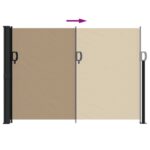 Auvent latéral rétractable taupe 140x500 cm – Image 3
