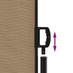 Auvent latéral rétractable taupe 140x500 cm – Image 4