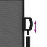 Auvent latéral rétractable anthracite 140x500 cm – Image 4