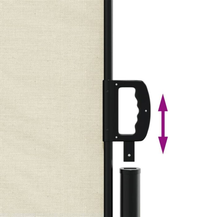 Auvent latéral rétractable crème 160x500 cm – Image 4