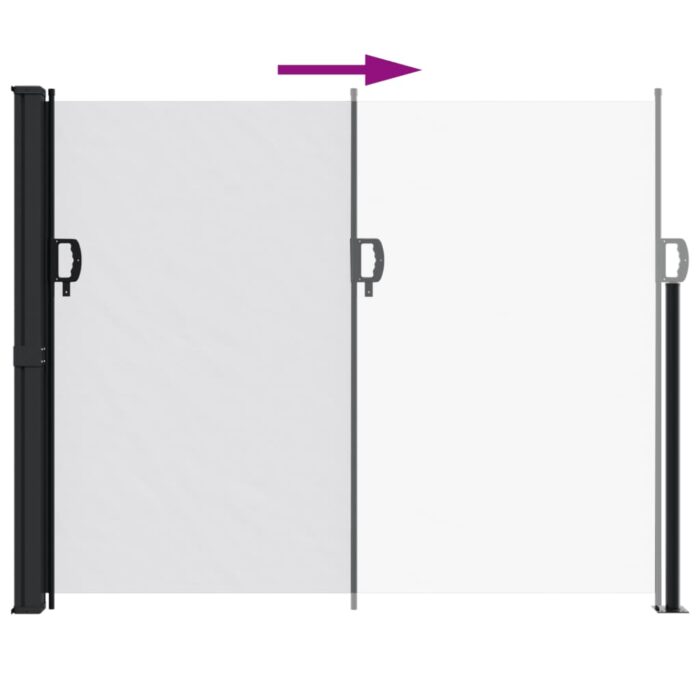 Auvent latéral rétractable blanc 160x500 cm – Image 3