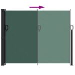 Auvent latéral rétractable vert foncé 160x500 cm – Image 3