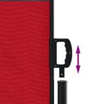 Auvent latéral rétractable rouge 120x600 cm – Image 4