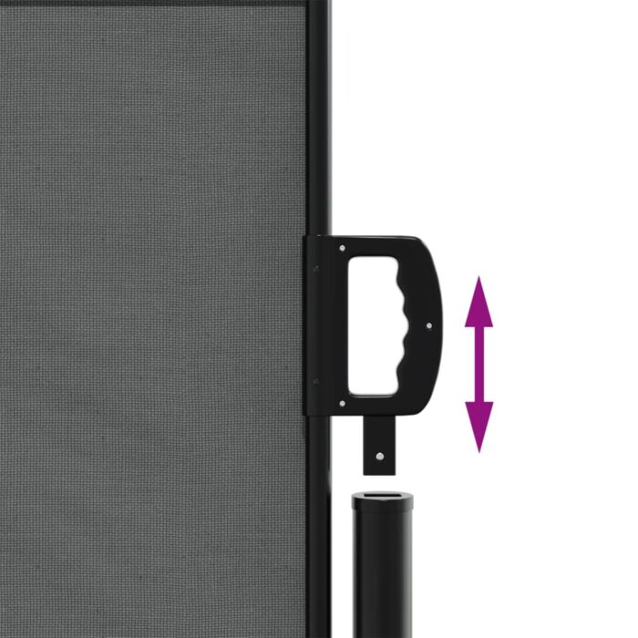 Auvent latéral rétractable anthracite 120x600 cm – Image 4