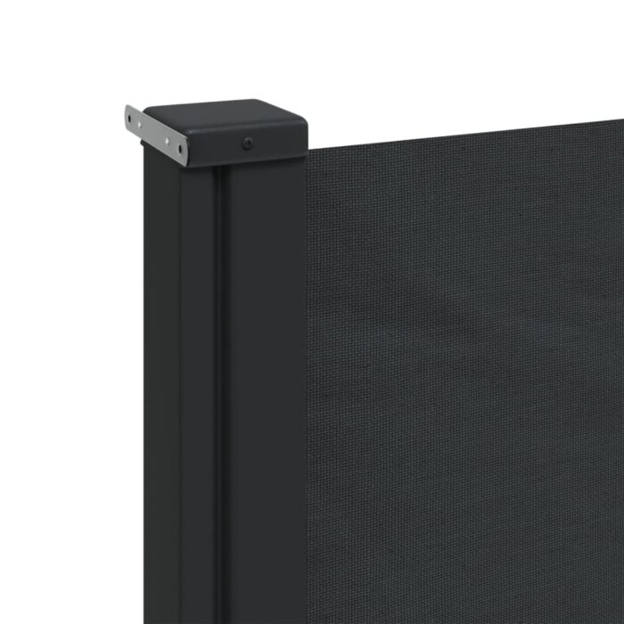 Auvent latéral rétractable noir 140x600 cm – Image 5