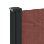 Auvent latéral rétractable marron 140x600 cm – Image 5