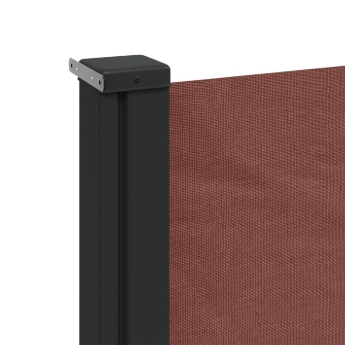 Auvent latéral rétractable marron 140x600 cm – Image 5