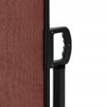 Auvent latéral rétractable marron 140x600 cm – Image 6